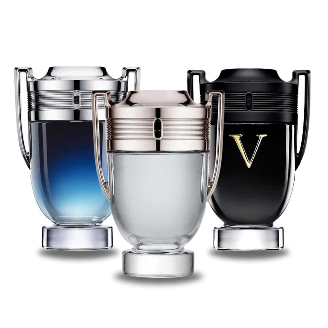 3 Perfume Set: Paco Rabanne INVICTUS LEGEND, INVICTUS y INVICTUS VICTORY 100ml